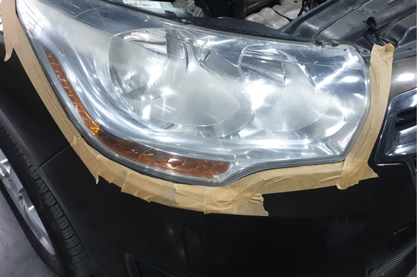 Citroen C4 Оклейка фар